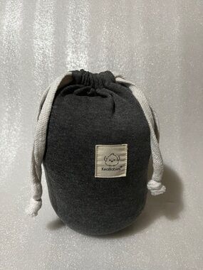 KeaBabies Charcoal wrap & Drawstring Toy Bag